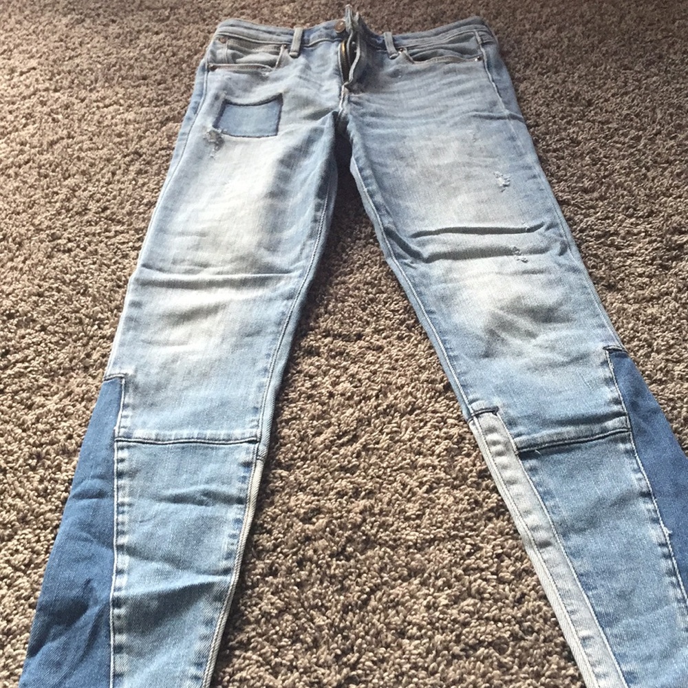 Piece patches Abercrombie jeans insane unique